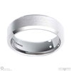White Gold Best Polished Brushed Comfort-Fit Bevelled Men’s Wedding Rings