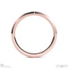 White Gold 2-Tone Brushed White Gold Rose Gold Polished Beveled Men’s Wedding Rings.