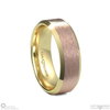 White Gold 2-Tone Brushed Yellow Gold Polished Rose Gold Men’s Wedding Bands