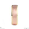 White Gold 2-Tone Brushed Yellow Gold Polished Rose Gold Men’s Wedding Bands
