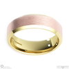 White Gold 2-Tone Brushed Yellow Gold Polished Rose Gold Men’s Wedding Bands