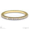 White Gold Womans Half Eternity Band Round Pave Diamonds