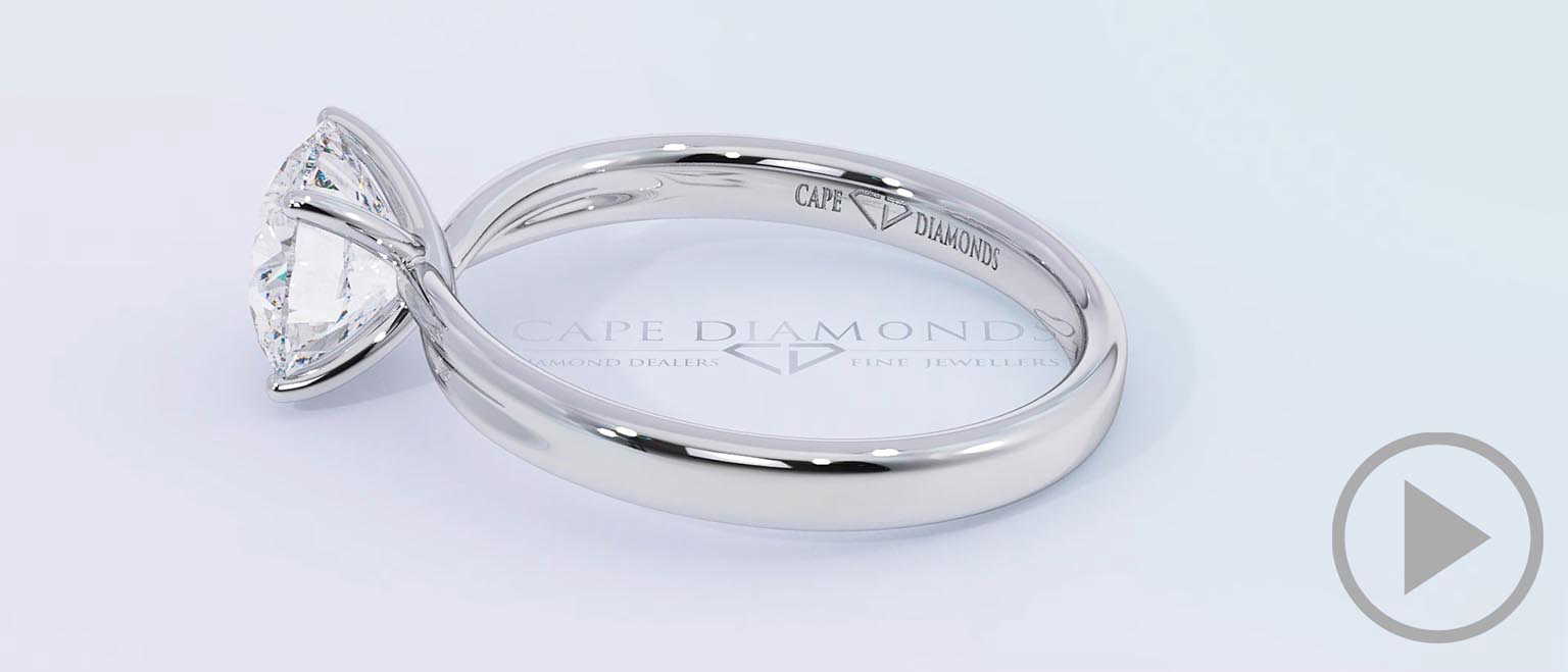 Twisted Cross Four Claw Natural Diamond Engagement Ring Platinum Split Setting top video