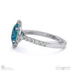 alexandrite oval halo engagement ring white gold with 18k white gold metal and oval shape diamond
