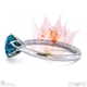 blushing bride fynbos alexandrite round solitaire engagement ring white gold with 9k white gold metal and round shape diamond