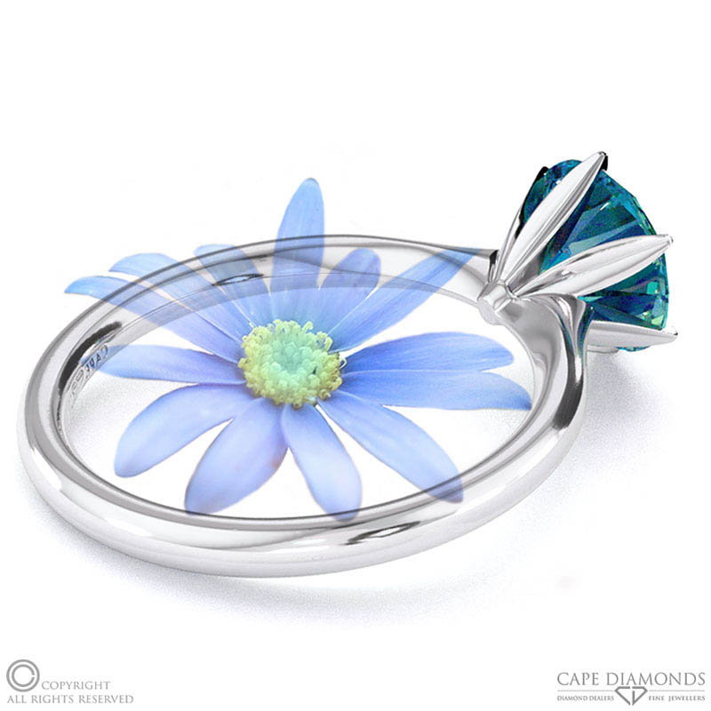 Darling Daisy Fynbos Alexandrite Solitaire Engagement Ring White Gold