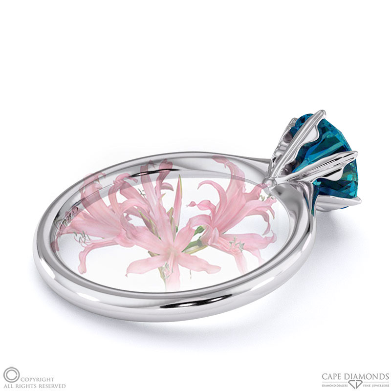 Nerine Queen Fynbos Alexandrite Solitaire Engagement Ring White Gold