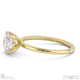 round lab grown diamond solitaire ring yellow gold with cat claw setting with 9k yellow gold metal and round shape diamond