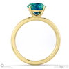 alexandrite round solitaire claw engagement ring yellow gold with 18k yellow gold metal and round shape diamond