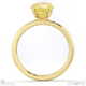 yellow lab grown diamond round solitaire claw engagement ring yellow gold with 18k yellow gold metal and round shape diamond