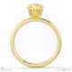 yellow lab grown diamond oval solitaire claw engagement ring yellow gold with 9k yellow gold metal and oval shape diamond