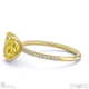 yellow natural diamond oval side stone claw engagement ring yellow gold with 9k yellow gold metal and oval shape diamond