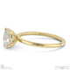 cushion natural diamond solitaire ring yellow gold with cat claw setting with 9k yellow gold metal and cushion shape diamond