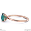 alexandrite cushion solitaire claw engagement ring rose gold with 9k rose gold metal and cushion shape diamond