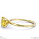 yellow lab grown diamond cushion solitaire claw engagement ring yellow gold with 9k yellow gold metal and cushion shape diamond