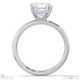 princess-shaped solitaire lab grown diamond ring white gold with 9k white gold metal and princess shape diamond