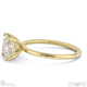 princess-cut solitaire lab grown diamond ring yellow gold with 9k yellow gold metal and princess shape diamond