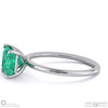 tourmaline princess solitaire claw engagement ring white gold with 18k white gold metal and princess shape diamond