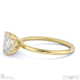 asscher-shaped solitaire lab grown diamond ring yellow gold with 9k yellow gold metal and asscher shape diamond