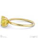 yellow lab grown diamond asscher solitaire claw engagement ring yellow gold with 9k yellow gold metal and asscher shape diamond