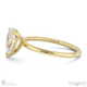 pear natural diamond solitaire ring yellow gold with cat claw setting with 9k yellow gold metal and pear shape diamond