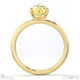 yellow natural diamond pear solitaire claw engagement ring yellow gold with 9k yellow gold metal and pear shape diamond