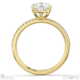 heart-cut natural diamond with side stones engagement ring yellow gold with 18k yellow gold metal and heart shape diamond