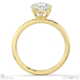 heart-cut solitaire lab grown diamond ring yellow gold with 9k yellow gold metal and heart shape diamond