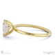 heart-cut solitaire lab grown diamond ring yellow gold with 9k yellow gold metal and heart shape diamond