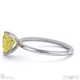 yellow natural diamond heart solitaire claw engagement ring white gold with 18k white gold metal and heart shape diamond