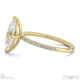 marquise-cut lab grown diamond with side stones engagement ring yellow gold with 9k yellow gold metal and marquise shape diamond