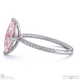 morganite marquise side stone claw engagement ring white gold with 18k white gold metal and marquise shape diamond