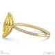 yellow lab grown diamond marquise side stone claw engagement ring yellow gold with 18k yellow gold metal and marquise shape diamond