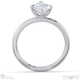 marquise-cut solitaire lab grown diamond ring white gold with cat claw setting with 9k white gold metal and marquise shape diamond