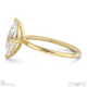 marquise-cut solitaire lab grown diamond ring yellow gold with 4 cat claws with 9k yellow gold metal and marquise shape diamond