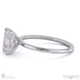 radiant-cut solitaire natural diamond ring platinum with cat claw setting with platinum metal and radiant shape diamond