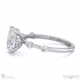star crossed four prong hidden pave halo oval lab grown diamond engagement ring white gold with 9k white gold metal and oval shape diamond