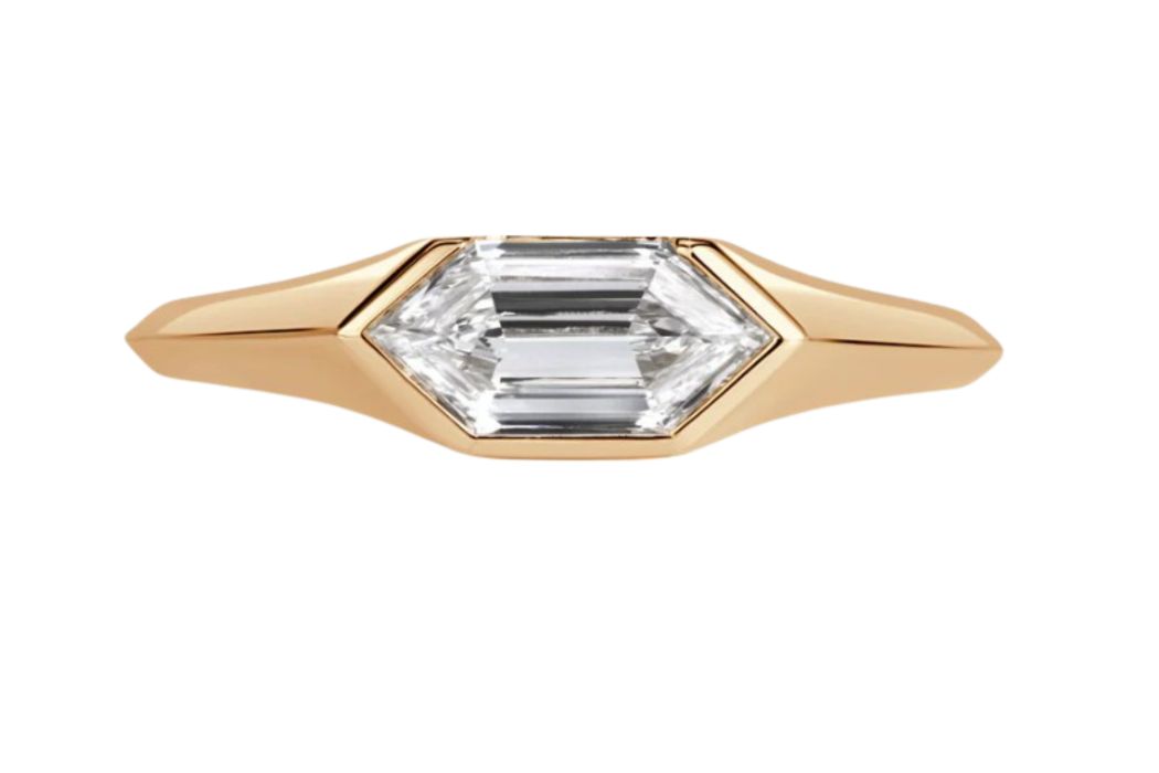 Gold Geometric Bezel