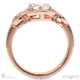 Multi Stone Cluster Engagement Ring White Gold