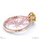 nerine queen fynbos yellow natural diamond side stone engagement ring rose gold with 18k rose gold metal and round shape diamond