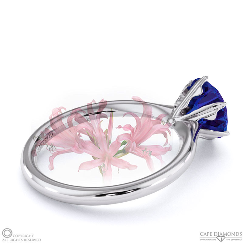 Nerine Queen Fynbos Tanzanite Solitaire Engagement Ring White Gold