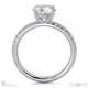 Cat Claw Round Lab Grown Diamond Engagement Ring White Gold