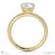 Cat Claw Round Natural Diamond Engagement Ring White Gold