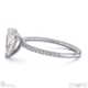 pear cut natural diamond four claw side stones white gold with 9k white gold metal and pear shape diamond