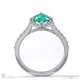 emerald marquise halo engagement ring white gold with 9k white gold metal and marquise shape diamond