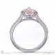 morganite marquise halo engagement ring platinum with platinum metal and marquise shape diamond