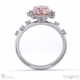 karoo stars pink natural diamond engagement ring white gold with 18k white gold metal and oval shape diamond