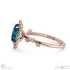 karoo stars alexandrite engagement ring rose gold with 9k rose gold metal and oval shape diamond