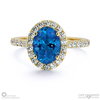 sapphire oval halo engagement ring yellow gold with 9k yellow gold metal and oval shape diamond