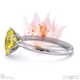blushing bride fynbos yellow lab grown diamond oval solitaire engagement ring platinum with platinum metal and oval shape diamond
